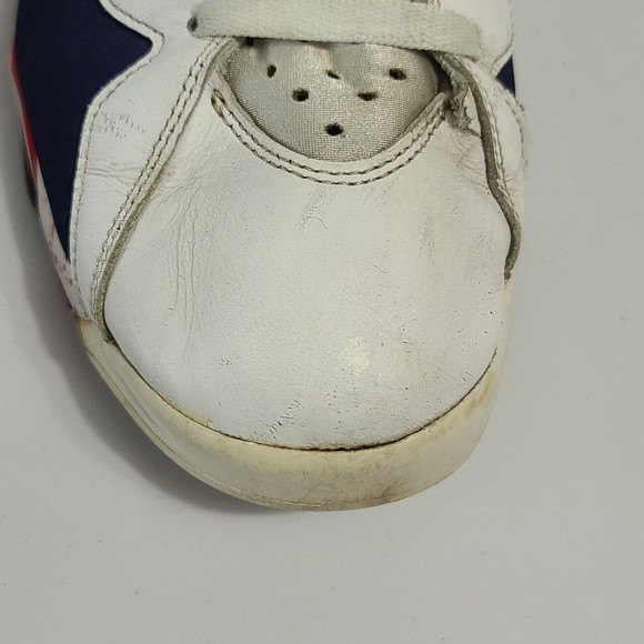 Nike Air Jordan 7 Retro Tinker Alternate 2016 Size 12 304775-123 White Blue Red - Picture 13 of 16